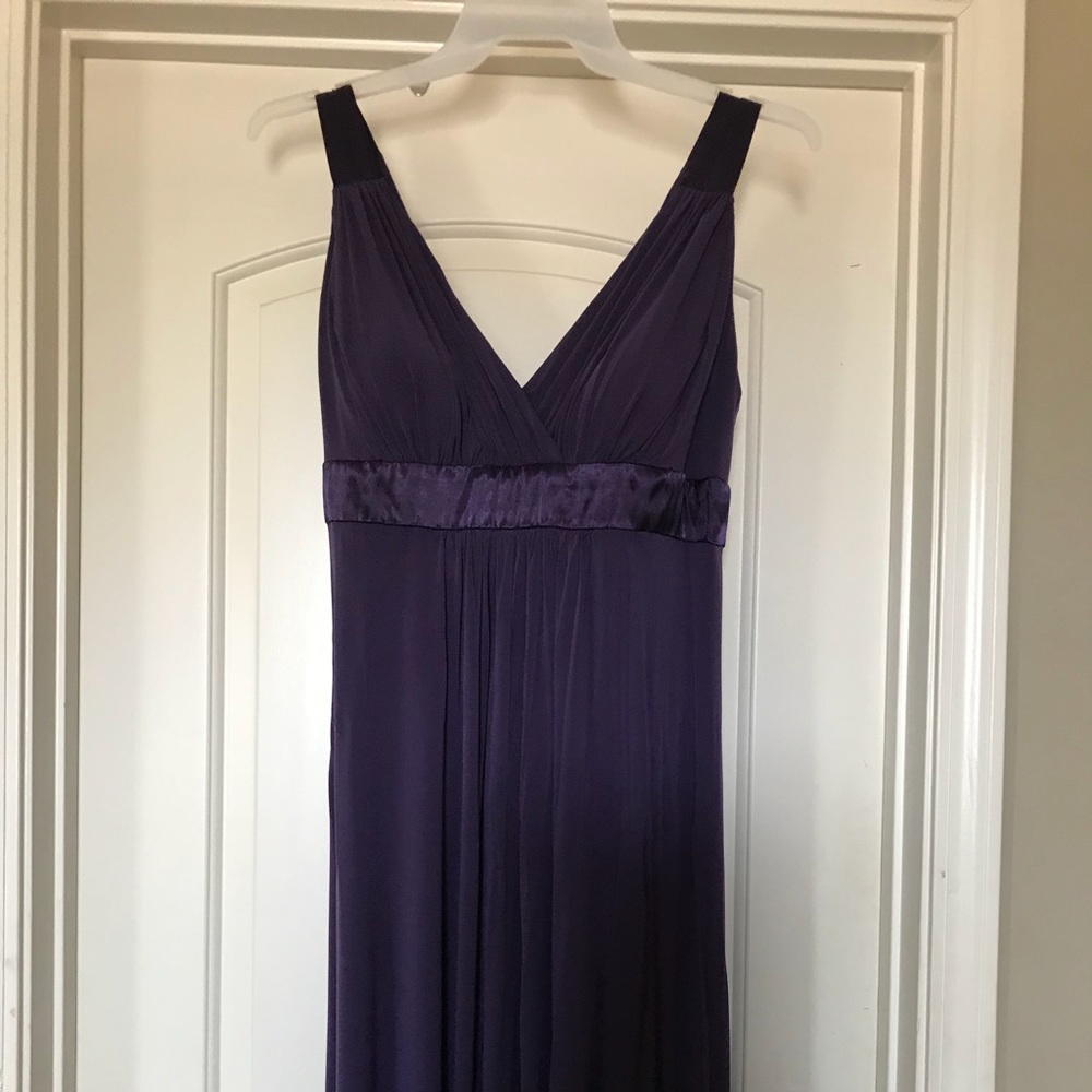 David’s Bridal Deep Purple Gown